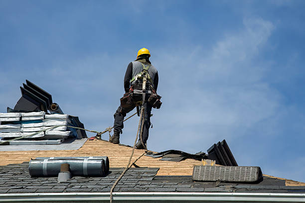 Professional Gutter Installation technician working in Basking Ridge, NJ
